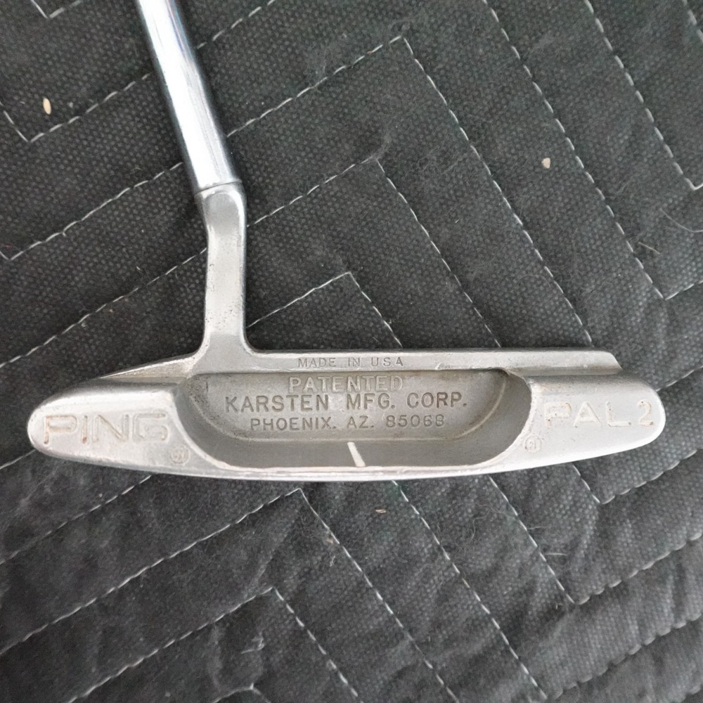 Vintage PING Pal 2 Putter Mens 34.5 Silver RH Karsten Blade Golf Club